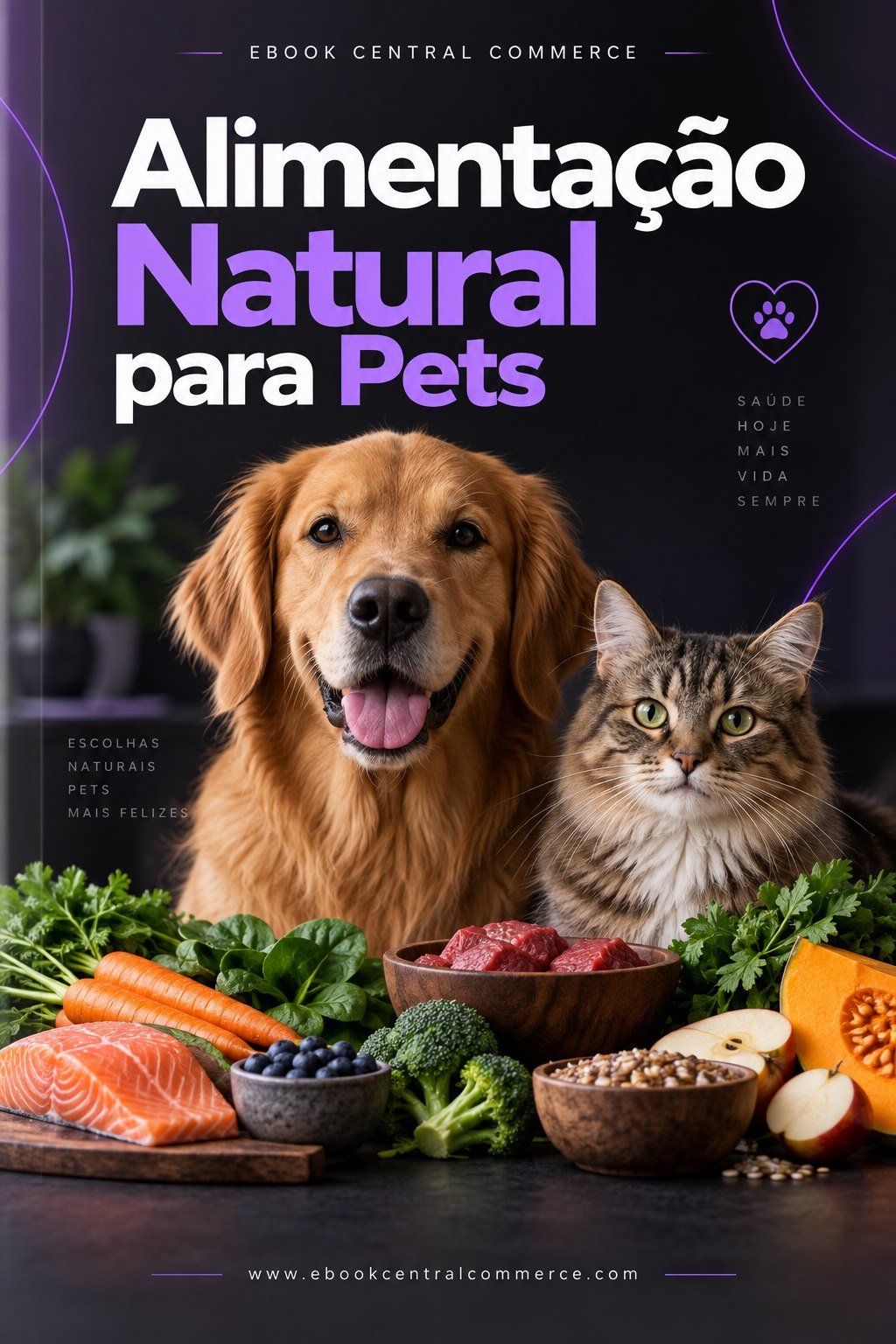Capa de Alimentação Natural para Pets